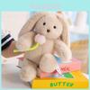 Plush Bunny Toy Gift For Valentines Day With Flower Design For Girls