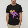 Unisex T-shirts Spyro Gamer Vintage 100% Bomuld T-shirt Kortærmet T-shirts Rund Hals Tøj Gaveidé