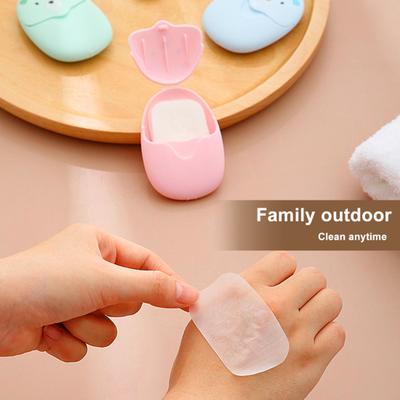 Yousheng 9 Boxes Hand Soap Sheets Mini Disposable Portable Travel Hand Soap Sheets Camping Outdoor BBQ Pocket Paper Soaps