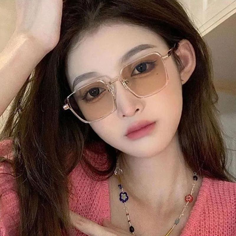 Ultralekkie Kwadratowe Pochromiczne Okulary Dla Kobiet Mężczyzn Vintage Zmieniające Kolor Okulary Przeciwsłoneczne Do Herbaty Okulary