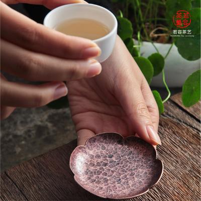 Japanese Style Ancient Copper Coasters Vintage Heat Insulation Cup Pad Drink Cup Coaster for Tea Coffe Milk Kitchen Supplies New