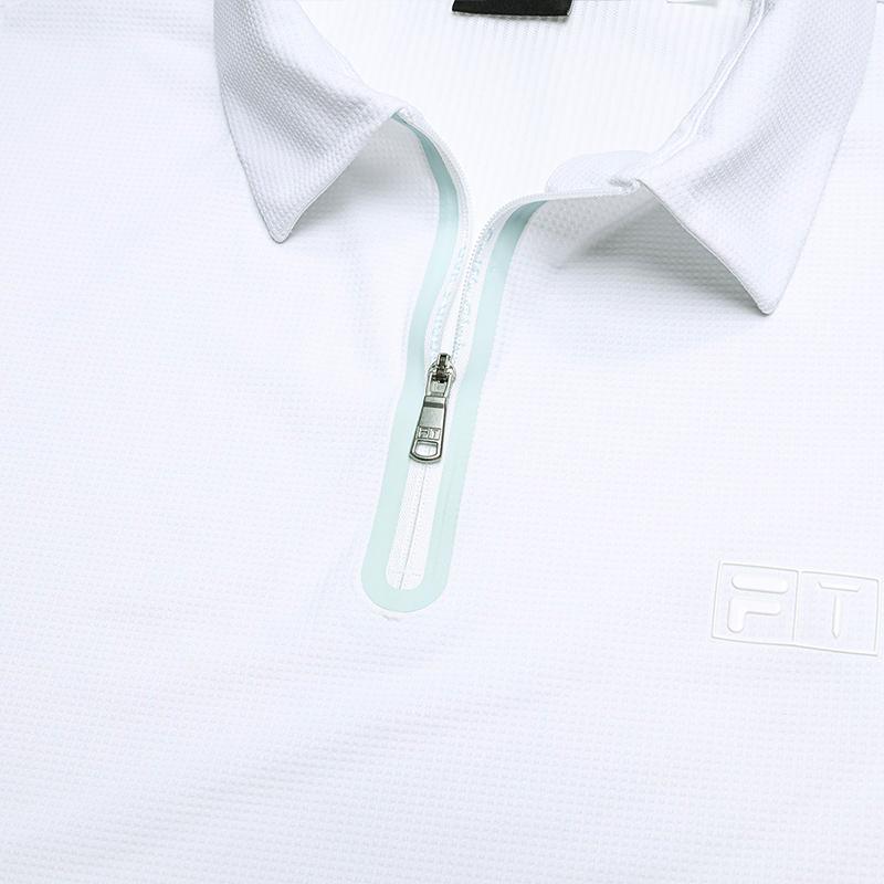 Fila Golf Series Simple Casual Short Sleeve Polo Shirt Men Tops A11M635131F-WT