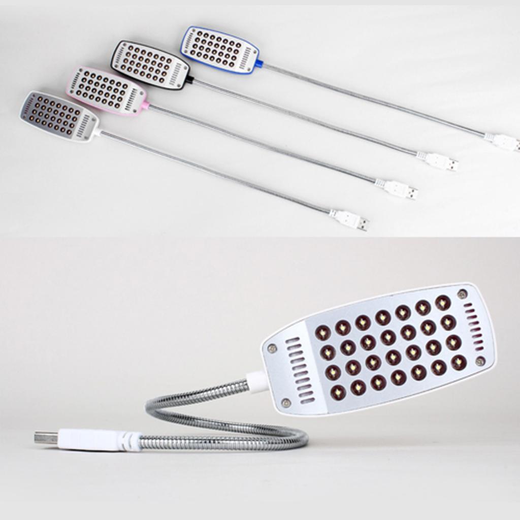 Nova luz noturna USB flexível com 28 LEDs para leitura de livros, laptop, notebook e computador de mesa - Proteção para visão sem cintilação