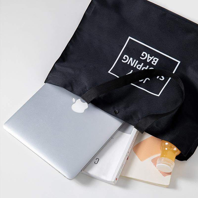 Foldable Shopping Bag, Reusable Grocery Tote, Lightweight Oxford Cloth, Portable Travel Shoulder Bag, Large Capacity