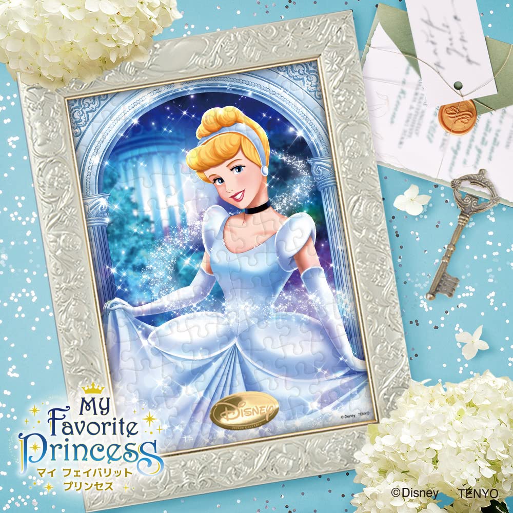 Tenyo in Jigsaw Puzzle Disney My Favorite Princess Series Beautiful Cinderella Includes and Service Card (Tenyo) [Made Japan] 108-Piece (18.2x25.7cm)