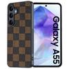 Samsung Galaxy A54/A55 Kevlar Carbon Fiber Leather Protective Case