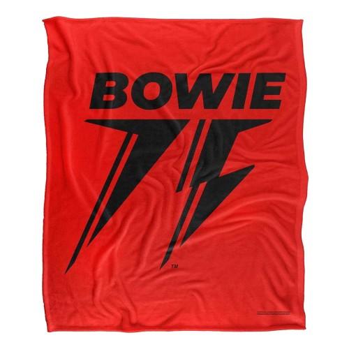 David Bowie 75 Silky Logo Supersoft Blanket