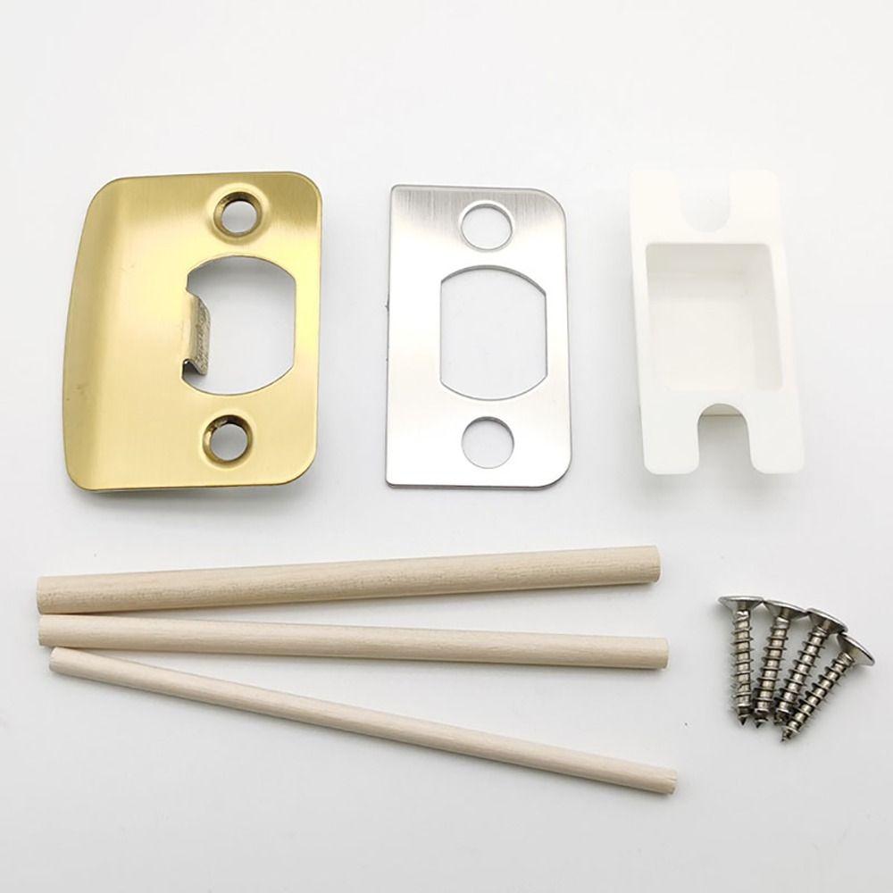 Stainless Steel Door Strike Plate Universal Strike Plate Repair Kit Door Latch Restorer