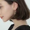 Geometric Square Earrings Hoop Earrings Rectangular Lock Buckle Pierced Ear Fashionable Jewelry Accessories Delicate Wear Ear For Party