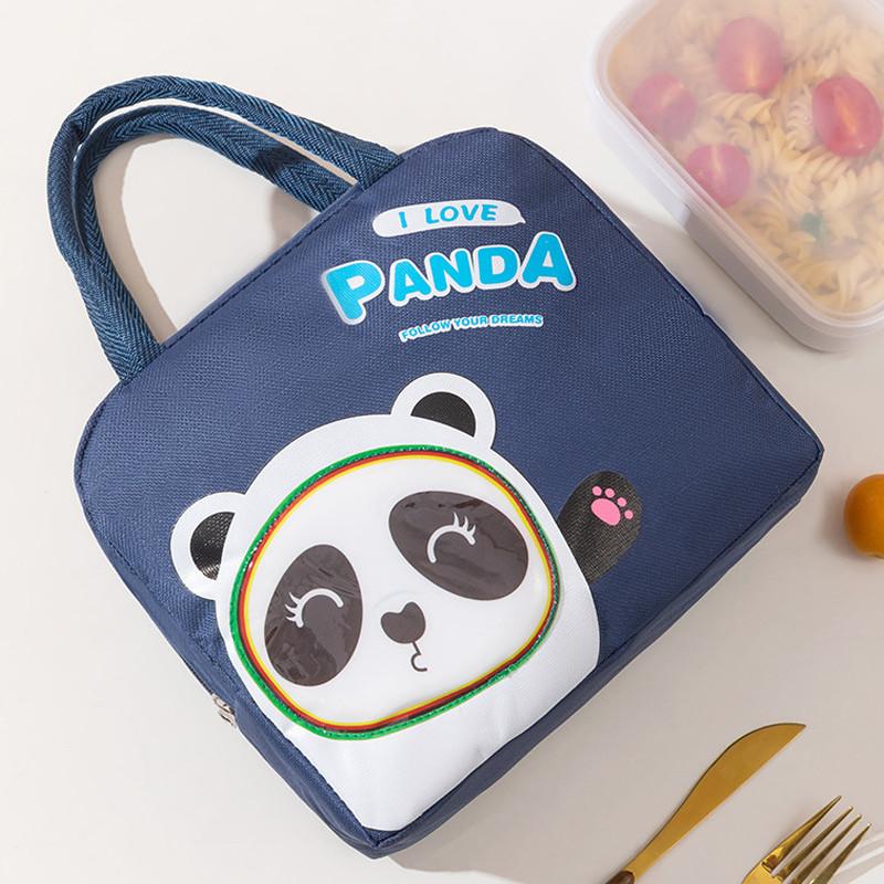 Cute Capacity Large Lunch Bag For Bento Box Cartoon Oxford Cloth Bag Lunch
