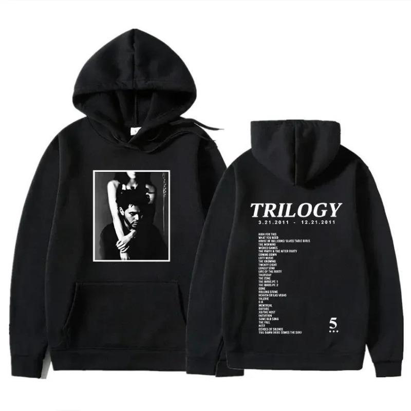 Sangeren The Weeknd Hettegenser After Hours Til Dawn Fm Musikkalbum Hettegensere Trykk Casual Unisex Høst Vinter Fleece Streetwear