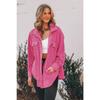Winter Women's Fashion Long-sleeved Single-breasted Cardigan Fleece Sweater Woolen Jacket