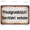 Vintage German Sign Voor Halt Metal Sign Aluminium Sign Decoration Plaque Home Wall Door Decor Bar Sign Home Plate Poster
