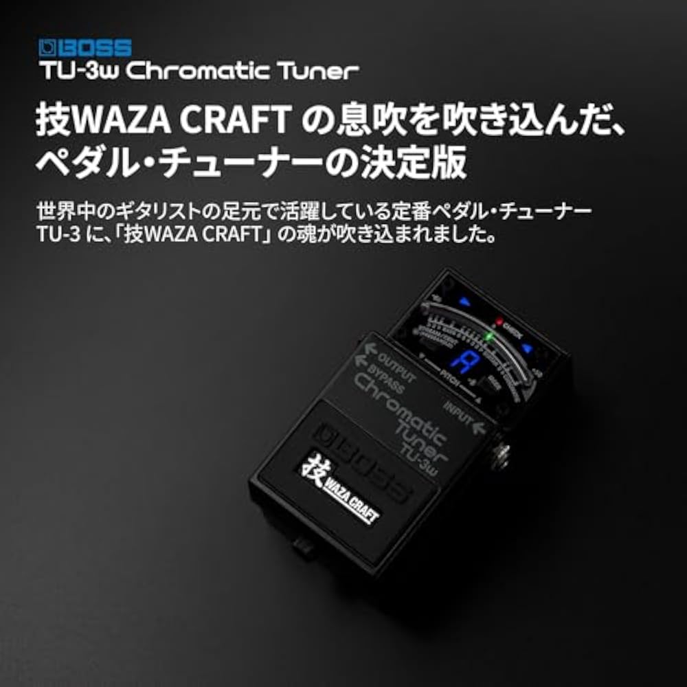 BOSS Boss Waza Craft Chromatic Tuner TU-3W Buffer/True Bypass Switching Technique Craft Guitar/Ba...