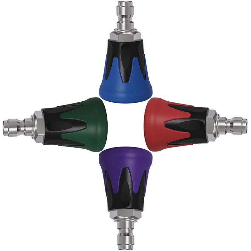 High-Pressure Car Wash Nozzle with Anti-Scratch Soft Silicone Seat and 1/4" Quick Connect Fitting
