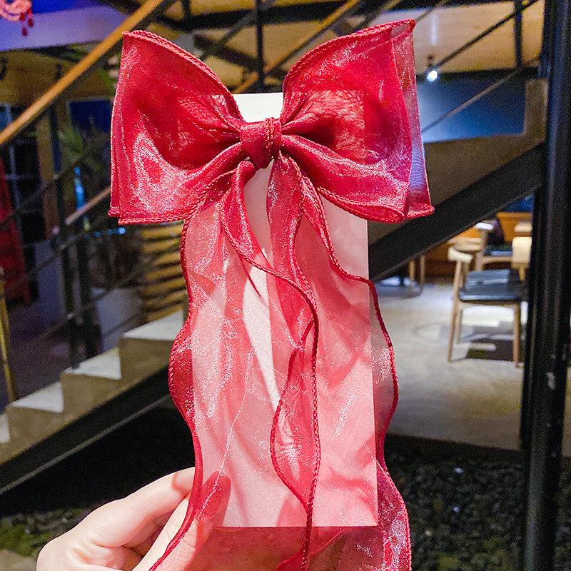 Korean Bow Ribbon Hair Clip for Women and Girls - Fairy Braided Headdress