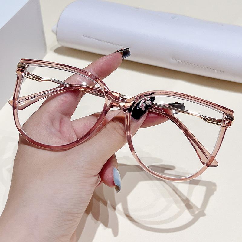

Fashion Glasses For Nearsightedness Clear Spectacle Lenses TR90 Anti Blue Light Myopia Glasses For Women for vision -1 -2 No Blue Light 0
