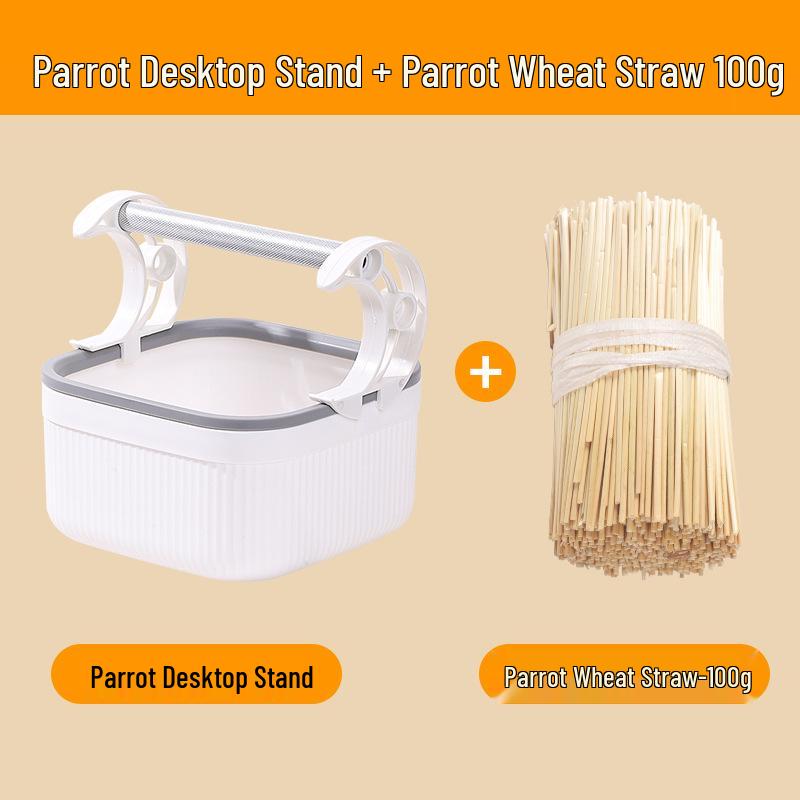 Parrot Potty Training Stand with Poop Bucket - Fixed-Point Defecation Platform for Medium & Large Birds