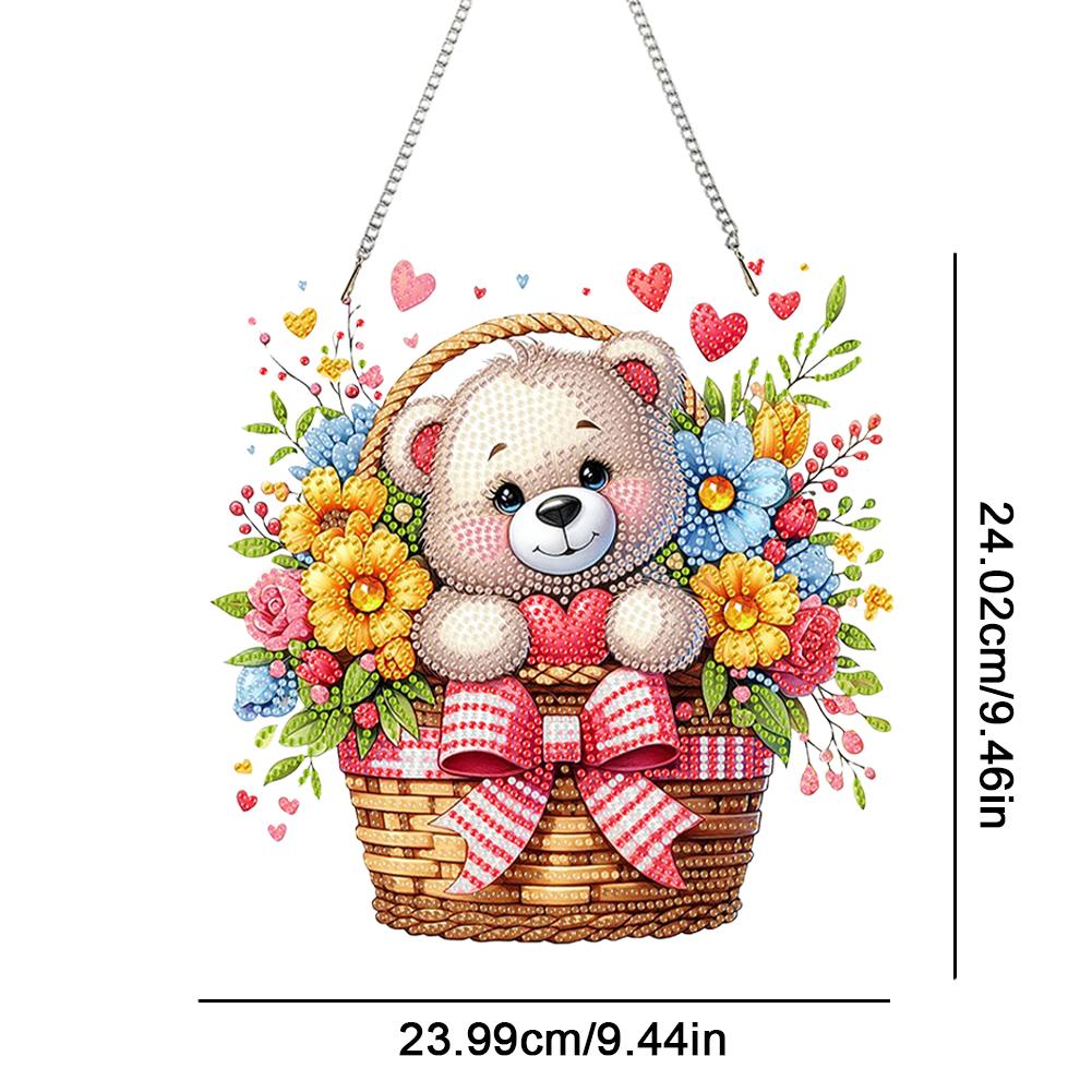 Acrylic 2D/Flat DIY Diamond Painting Set Rhinestone Diamond Art Window Pendants Diamond Art Pendant Home Wall Decoration Crafts