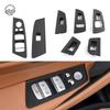 Door Window Switch Cover Panel Trim For BMW 5 Series G30 Car Interior Door Pull Handle 2018- Armrest