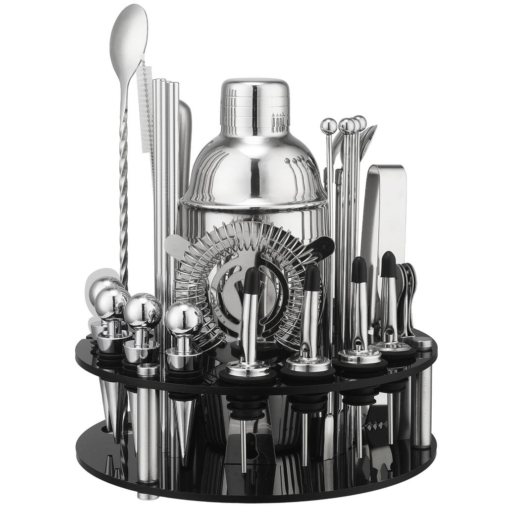 Edelstahl Barkeeper Set Selbstlernender Cocktail Shaker Shaker Shaker Shaker Werkzeug Shaker Bar Shaker