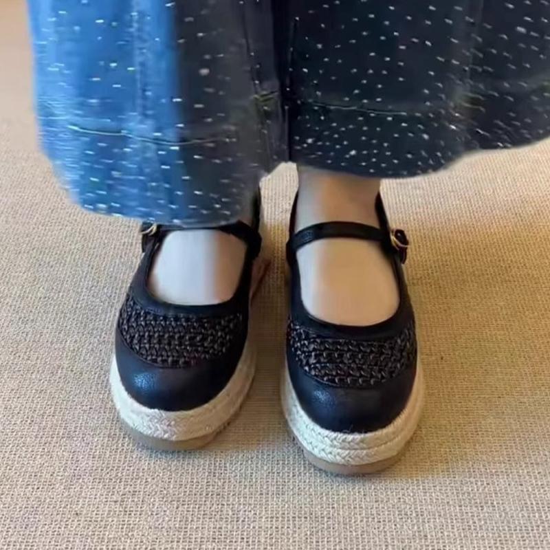 Fashion Wedges Women Designer Shoes Fashion Dress Weave Woman Platform Shoes 2025 Summer Sneakers Shallow Cozy Sport Zapatillas De Mujer