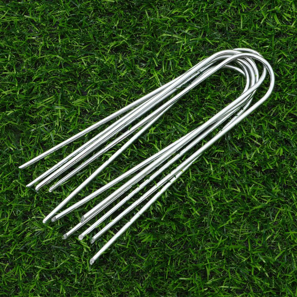 Easy To Fixed Goal Pegs Galvanized Tent Ground Nails Ground Anchor U-Shaped Pegs Trampoline Pile