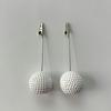 3pcs Photo Holder White Golf Ball Base Resin Multifunction Photo Clip Stable Base Memo Clamp Golf Event