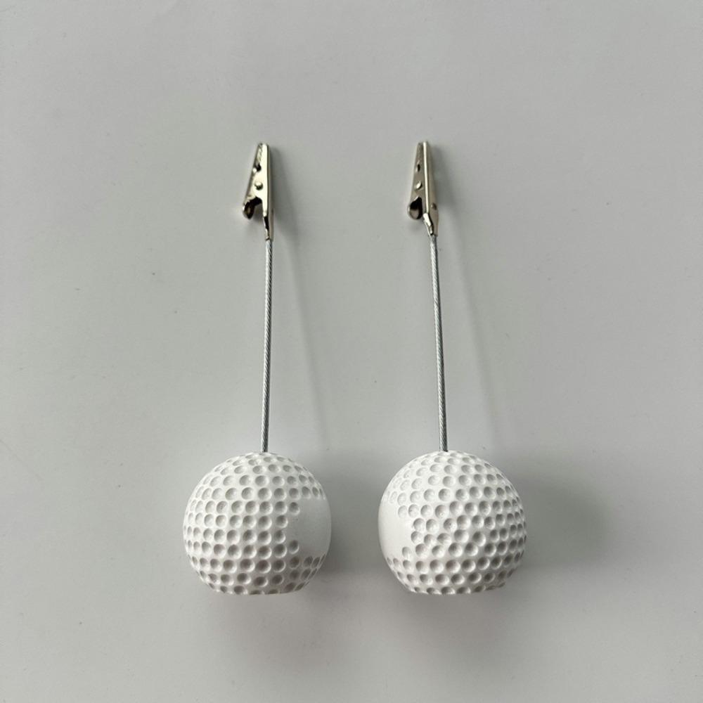 3pcs Photo Holder White Golf Ball Base Resin Multifunction Photo Clip Stable Base Memo Clamp Golf Event