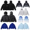 Herren Oversized Kapuzen-Baumwoll-Pufferjacke Mit Besticktem Streetwear Wintermantel