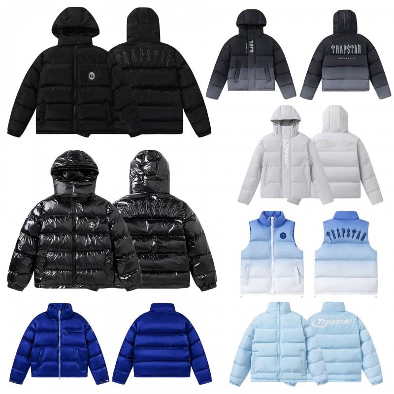 Herren Oversized Kapuzen-Baumwoll-Pufferjacke Mit Besticktem Streetwear Wintermantel