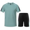 Quick-Dry Adult Fitness Sports Set: Short Sleeve Badminton, Tennis, General Training Summer Uniform