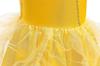 Girls Princess Dress Up Costume Yellow Costume Halloween Christmas Birthday Months Comes with Accessories Wand Gloves Rose Necklace Earrings [Dressy