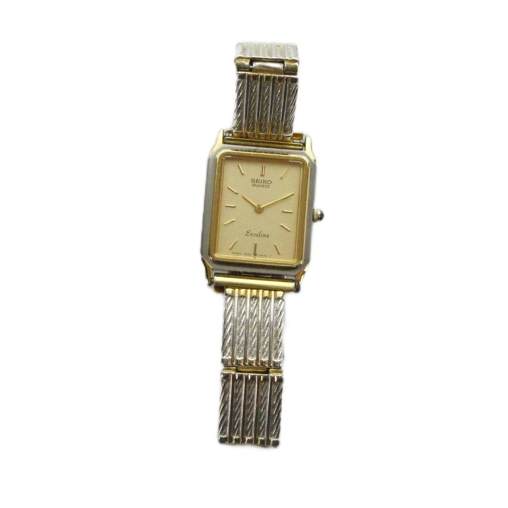 SEIKO Exceline Quartz Watch 7320-6020, Gold/ Silver Color, Women's GY18/ MQ