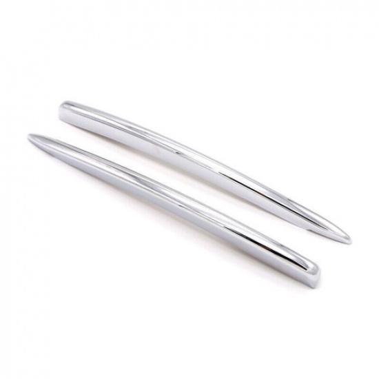 2PCS ABS Chrome Front Fog Light Lamp Cover Molding Trim For Volvo XC90 2016-