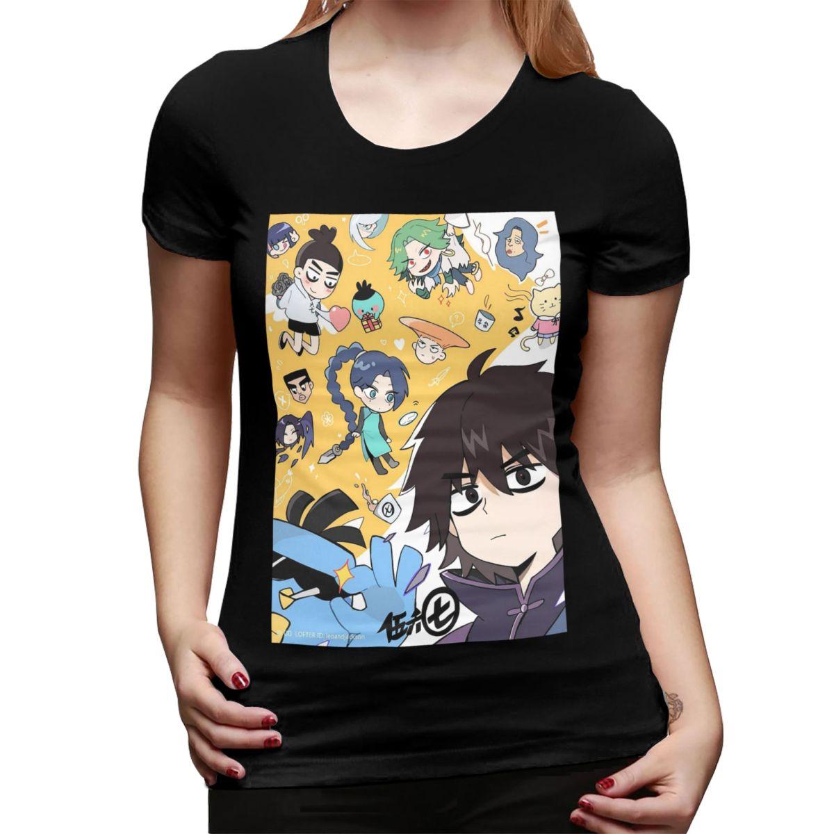 

Scissor Seven Action Unisexga Cartoon TShirt for Women Crew Neck Streetwear T Shirts Womens Tees Short Summer Clothes Tops 2XL