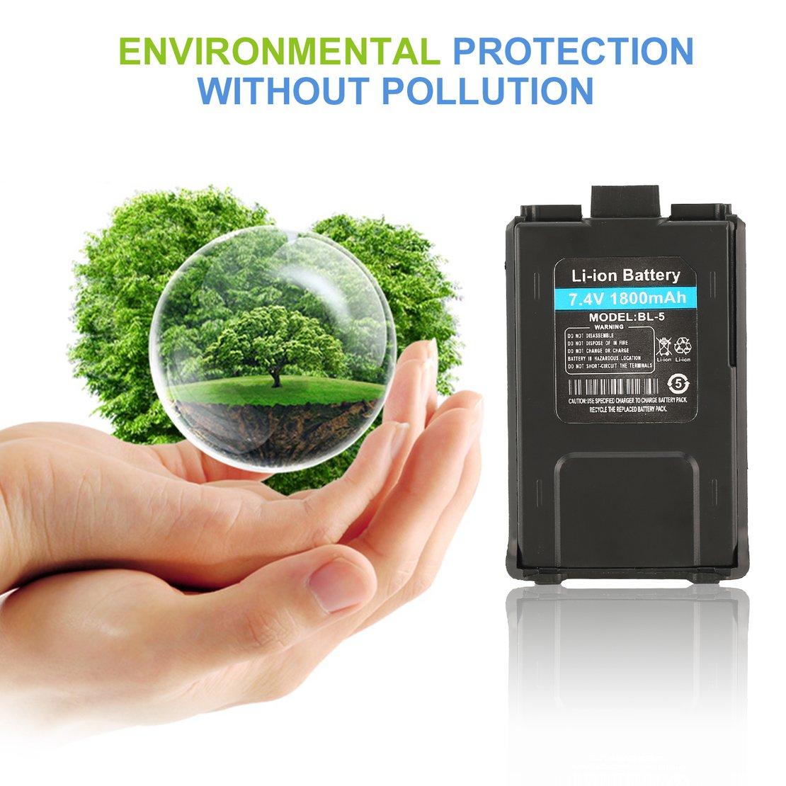 

Литий-ионный аккумулятор Lightning Electronics 1800 мАч для рации Baofeng UV-5R UV-5RE с двусторонней радиосвязью