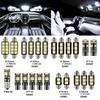 23pcs Led Car Light Bulb T10 Interior Dome Trunk License Plate Lamps Kit Ultra-thin Shape White Lights