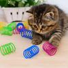12pcs/set Bite Resistant Cat Spring Toy Colorful Interactive Cat Toy  Training Tool