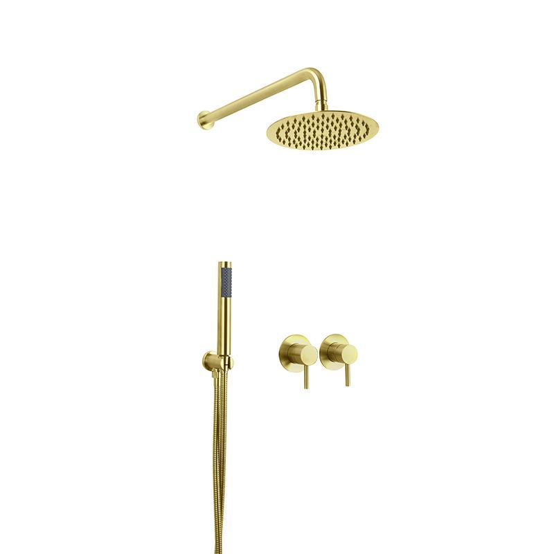 304 Edelstahl Badezimmer Verdecktes Duschset Regenduschkopf Bad Duschmischer mit Handbrause Armatur Wasserfallhahn