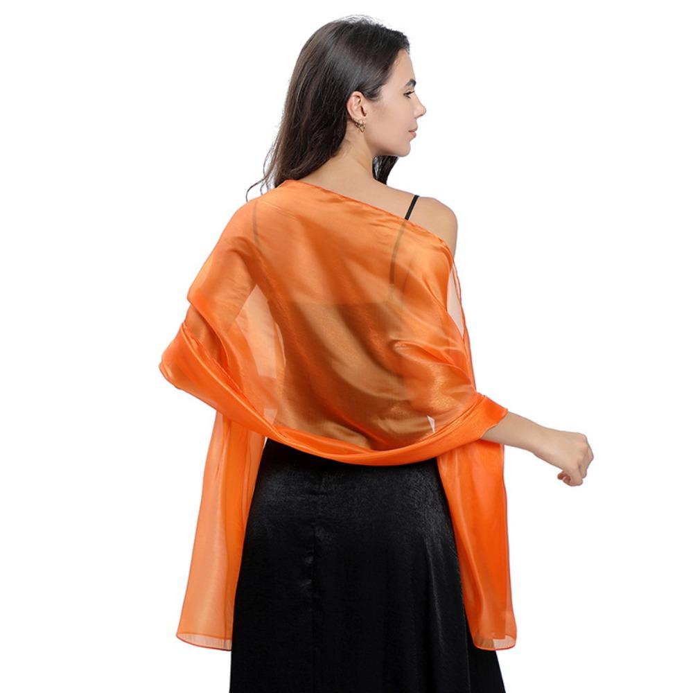 Svatební šátek Saténový šátek na hlavu Fashion Lady Cape zahaluje ženy