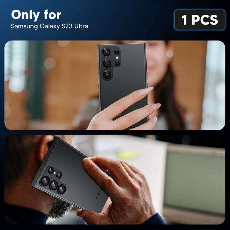 Kovový ochranný kryt objektivu fotoaparátu pro Samsung Galaxy S24 S22 Ultra S23 Plus S24Ultra S24Plus S24+ Kryt objektivu ze skla Příslušenství