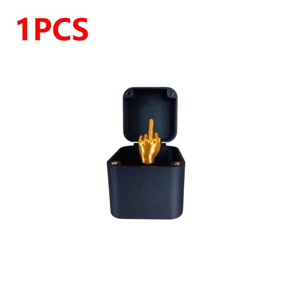 

1-3 шт. Подарочная коробка со средним пальцем, забавная игрушка-шутка со средним пальцем, креативная пародия на жест рукой, подарок для домашнего офиса, декор 15x5x5cm