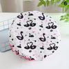 Hair Bonnet For Women Ladies Spa Salon Home Travel Use Flower Pattern Double Layer Shower Cap Waterproof Reusable Printed Bath