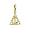 Sterling Silver Deathly Hallows Gold Plated Clip Charm