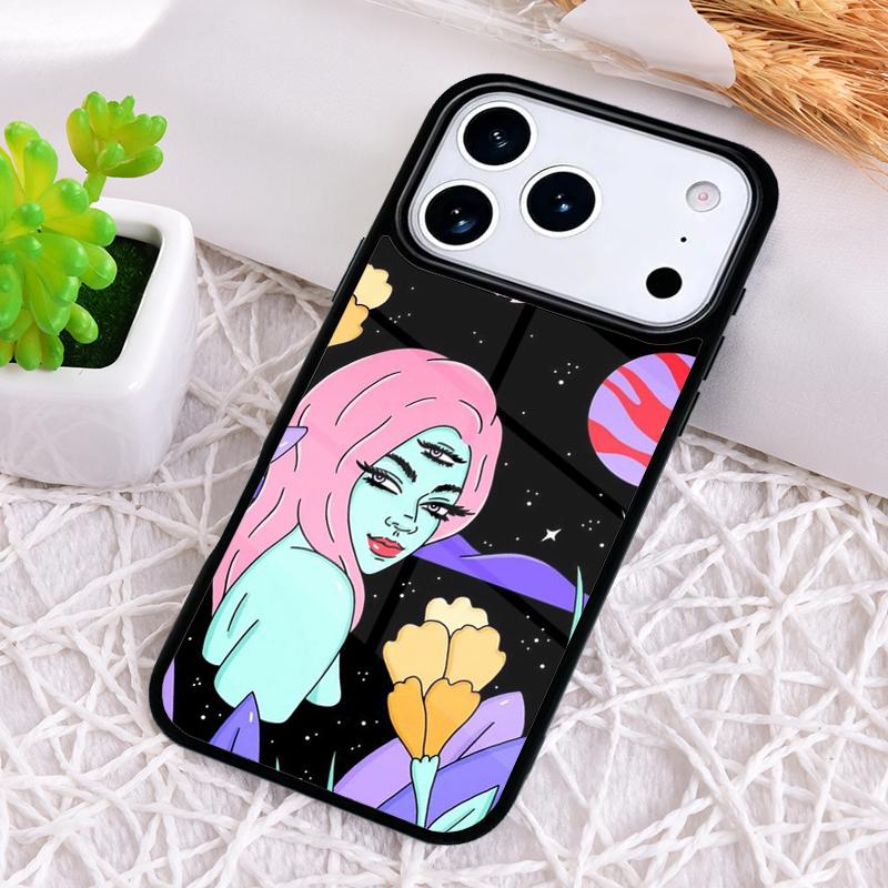 Hippie Grunge Art Phone Case for iPhone 17 Air 16 15 11 12 14 13 Pro Max Shockproof Cover