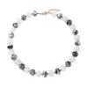 Gold Beads Colorful Resin Beads Necklace Acrylic Neck Accessory Ethnic Style Chain Necklace  Party