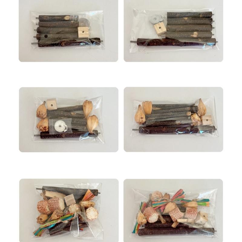 Bird Perch Nature Molar Stand for Parrots Conure Supplies Budgies Grinding Scratchers for Small Medium Parrots Toy