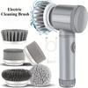 5-in-1 Electric Spin Scrubber Brush for Bathroom - Tile Bathtub Sink Cleaner with 5 Replaceable Brush Heads Power Scrubber