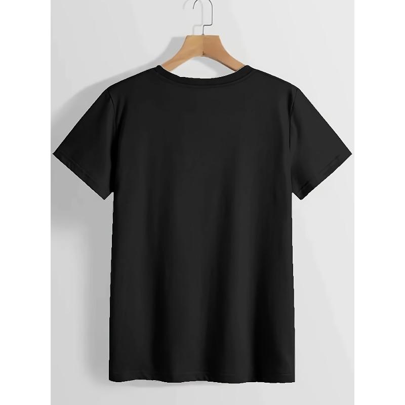 European Size Fashionable Women's T-shirt - Comfortable and Relaxed, Round Neck, Suitable for All Seasons, Elegant Casual Top, Locally Shipped